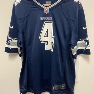 Nike Dak Prescott game jersey.  Navy.  Mesh sides.  Men’s size M.